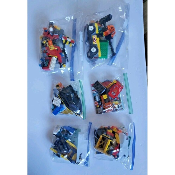 Lego Juniors Lot (10683, 10743, 10685, 10667, 10737 (2) Barman Cars Construction - Picture 1 of 7
